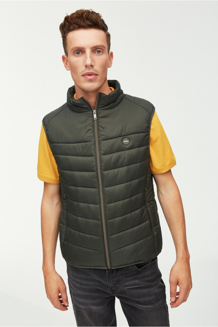 Chaleco de nylon guateado Outlet