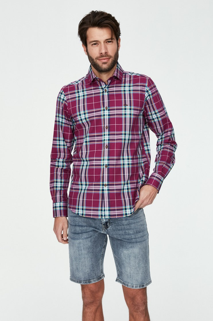 Camisa cuadros Abraham Outlet