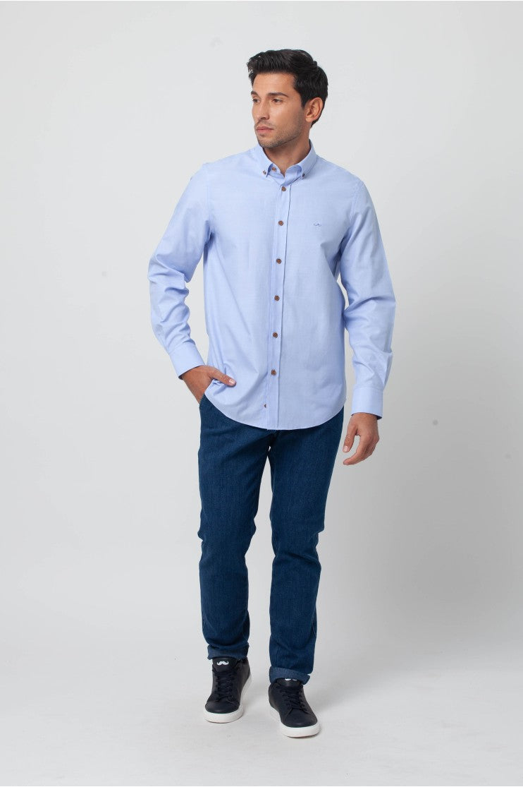 Camisa sport lisa s/ Jungla