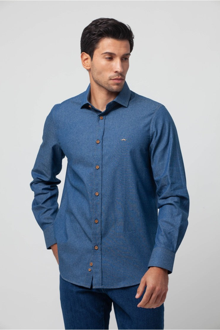 Camisa sport denim s/ kane