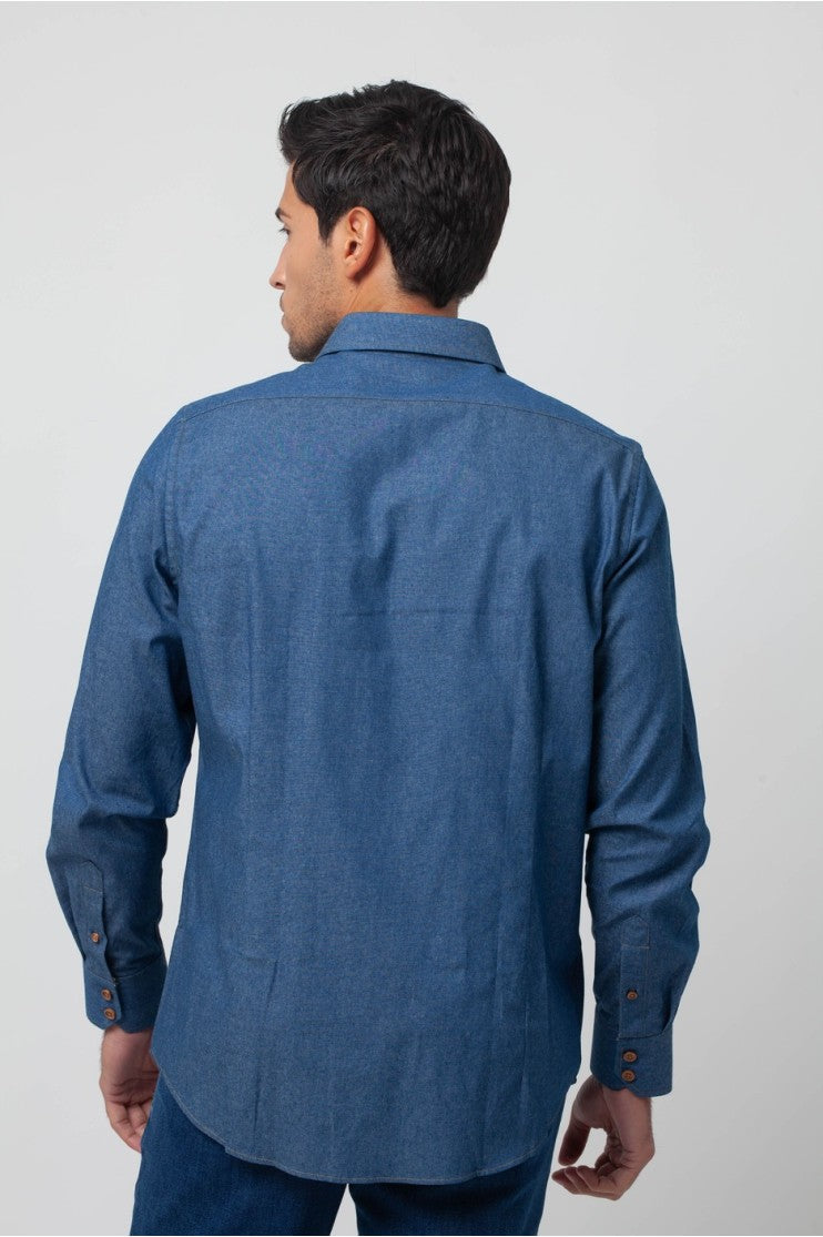 Camisa sport denim s/ kane