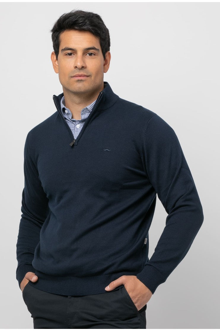 Jersey media cremallera liso s/ Libro