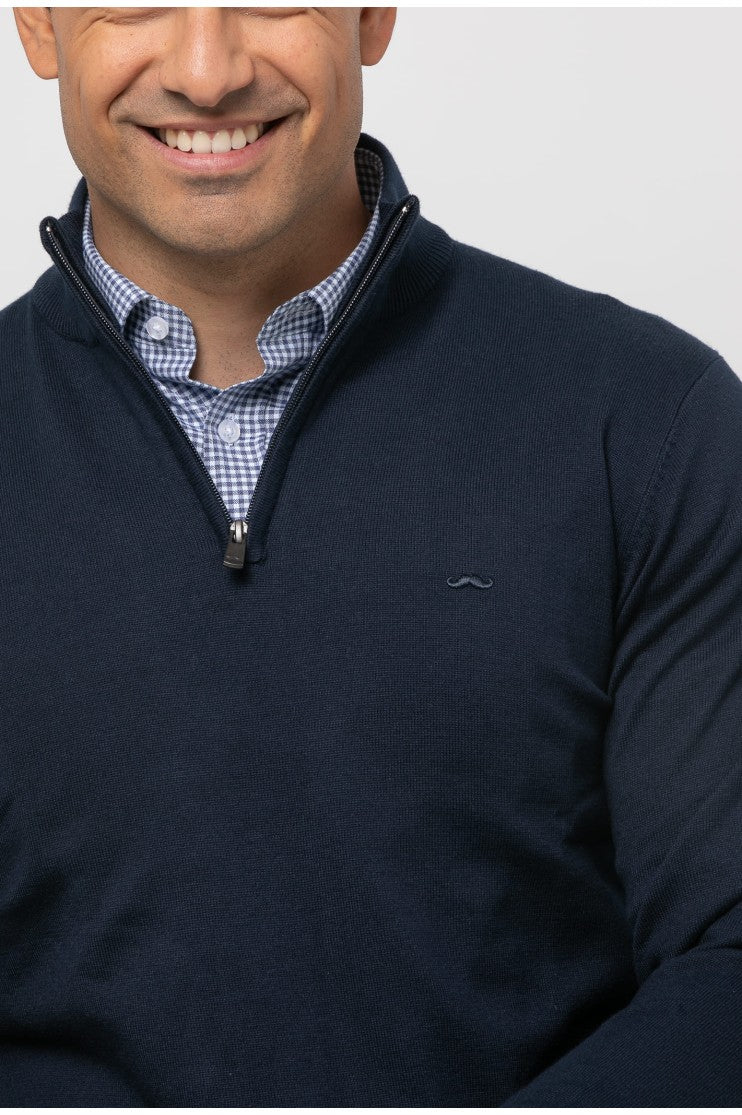 Jersey media cremallera liso s/ Libro