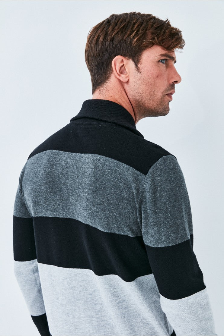 Jersey media cremallera rayas Ulises Outlet