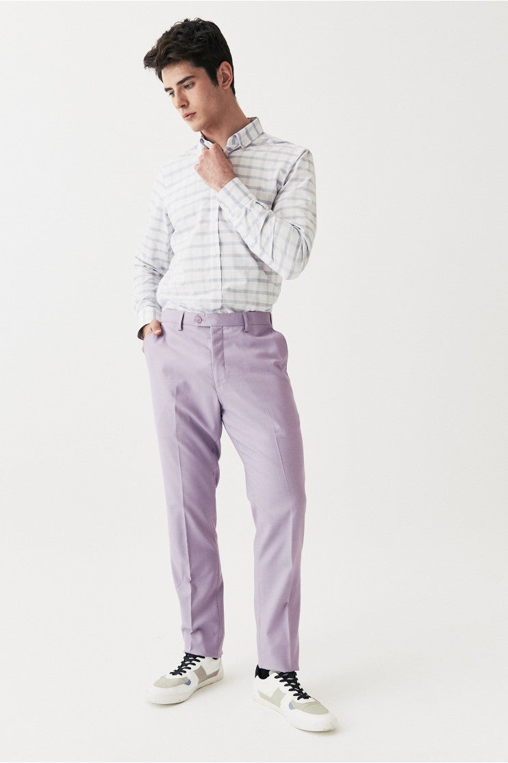 Pantalón falso liso ensancha s/ hierro Outlet