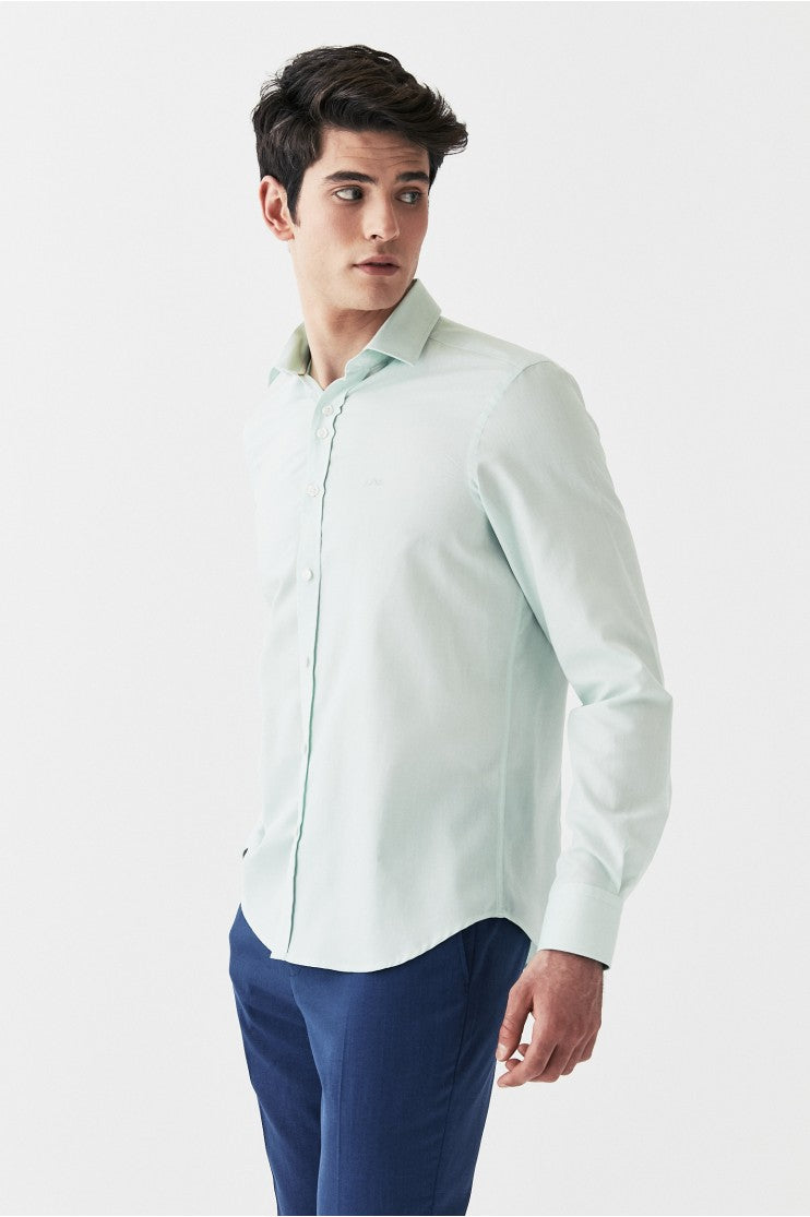 Camisa Vestir falso liso s/ Salomón outlet