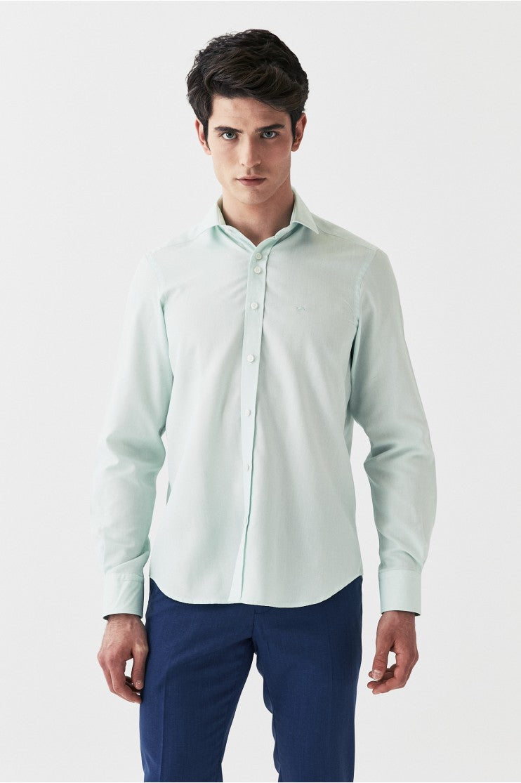 Camisa Vestir falso liso s/ Salomón outlet