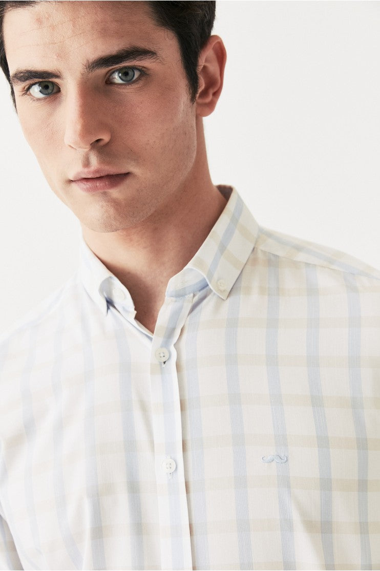 Camisa sport cuadro s/ Micronesia Outlet