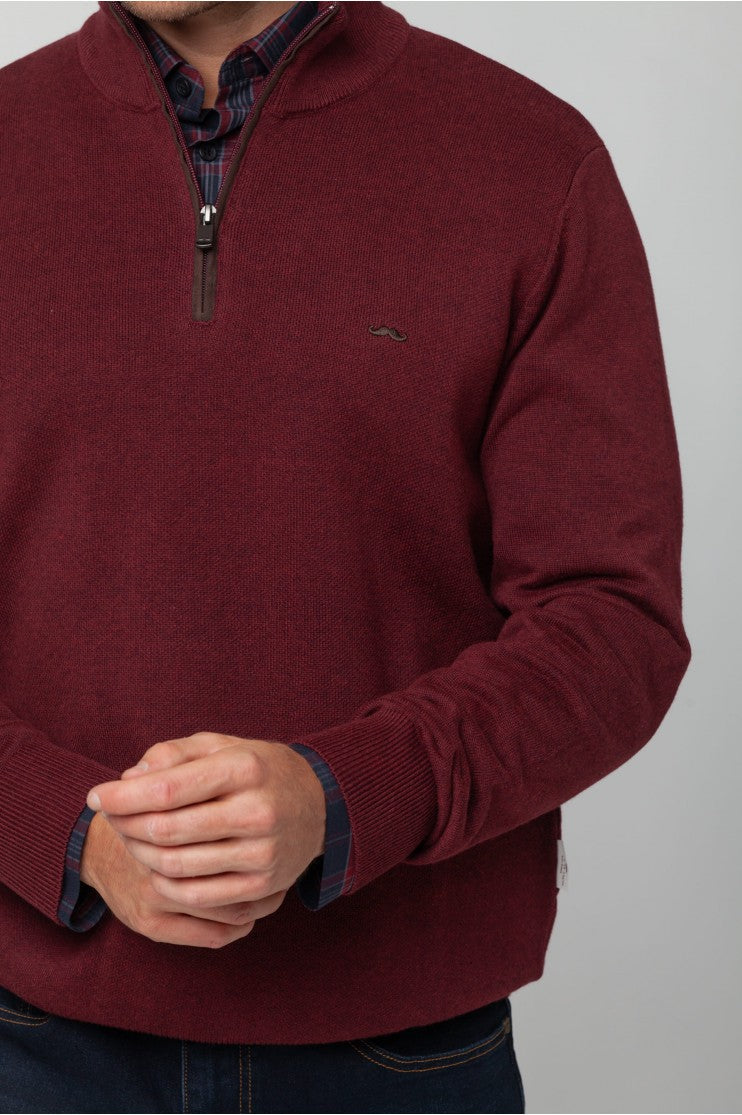 Jersey 1/2 cremallera Liso s/ Plata Outlet