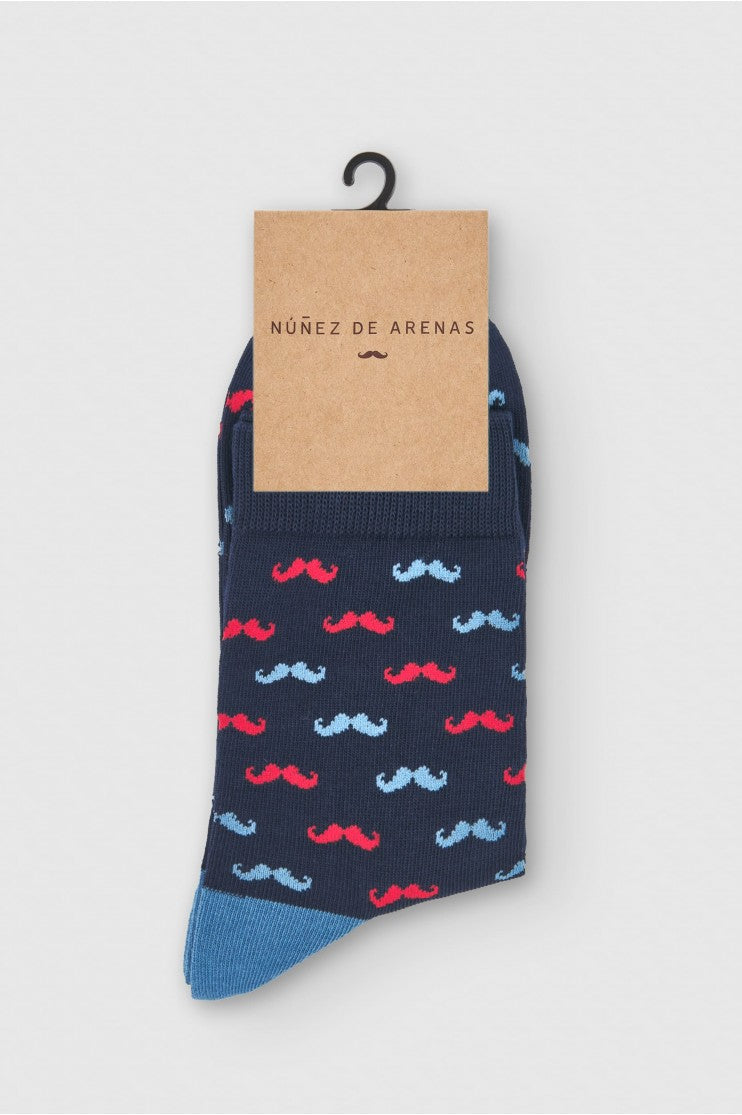 Calcetines bigote bicolor s/ Hierro