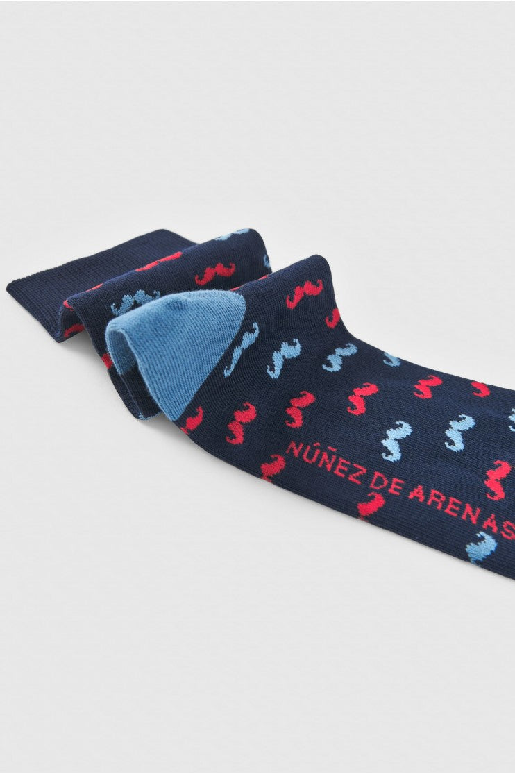 Calcetines bigote bicolor s/ Hierro