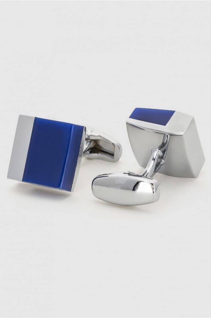 Gemelos Libro color azul y plata