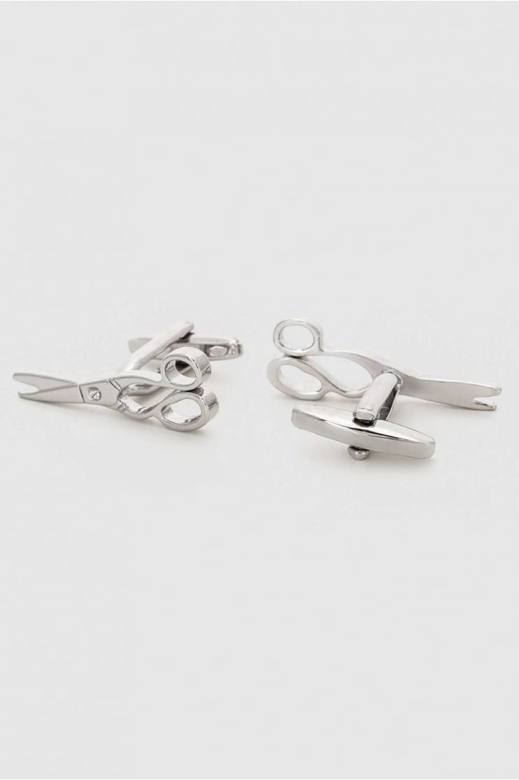 Gemelos Tijeras color plata
