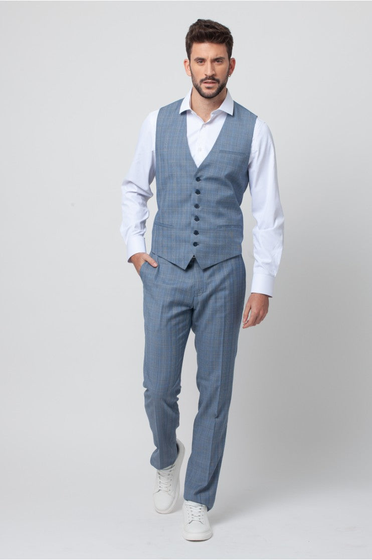 Pantalón de vestir cuadro s/ Gregor Outlet