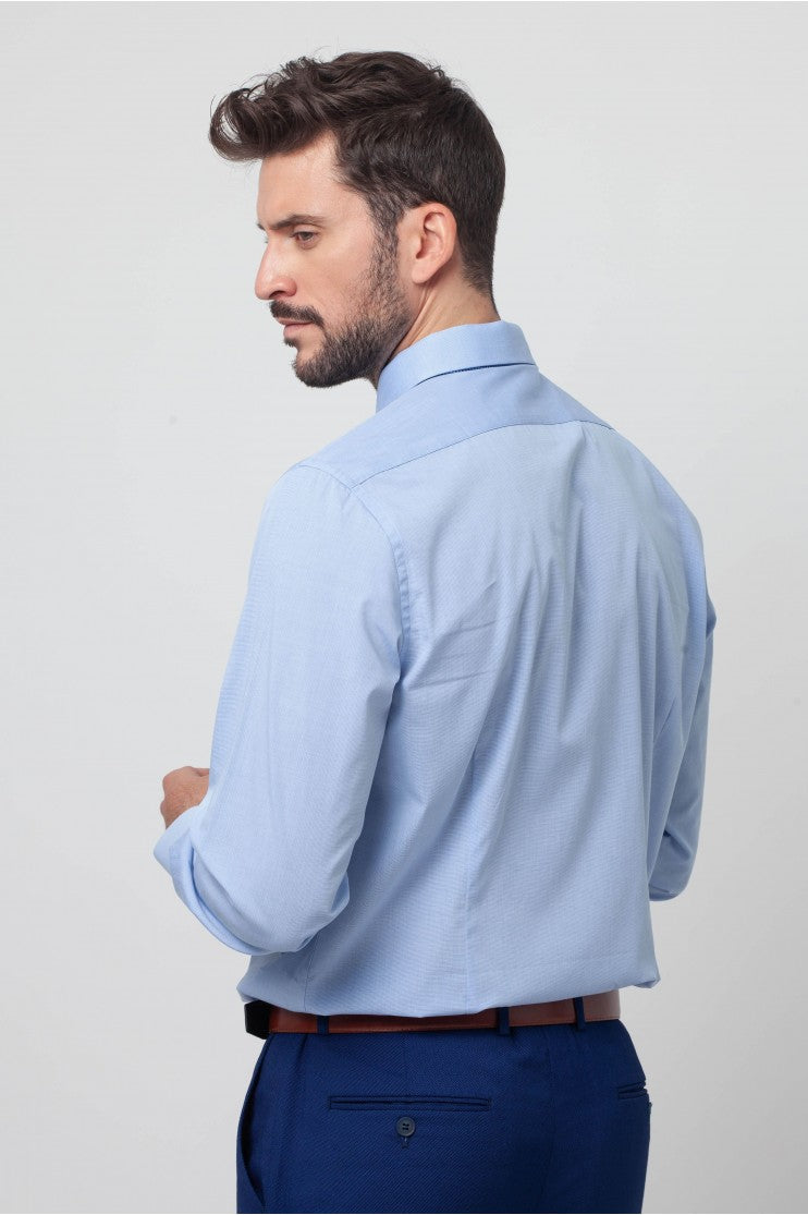 Camisa Vestir Fil a Fil s/ Rugen