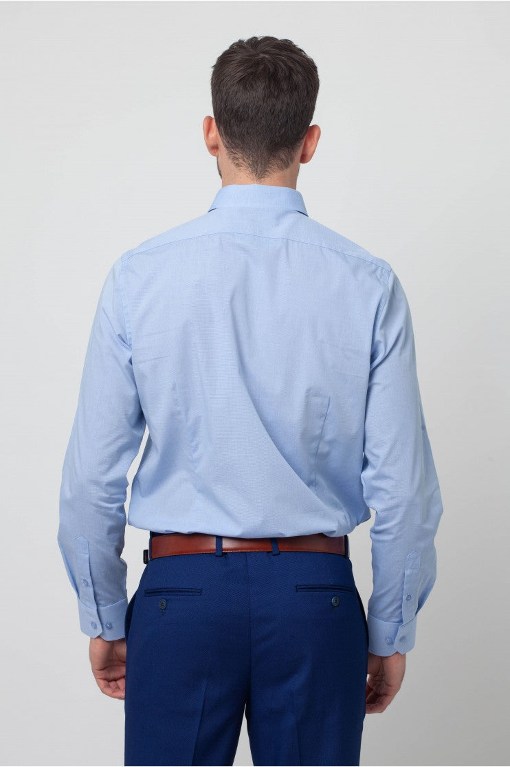 Camisa Vestir Fil a Fil s/ Rugen