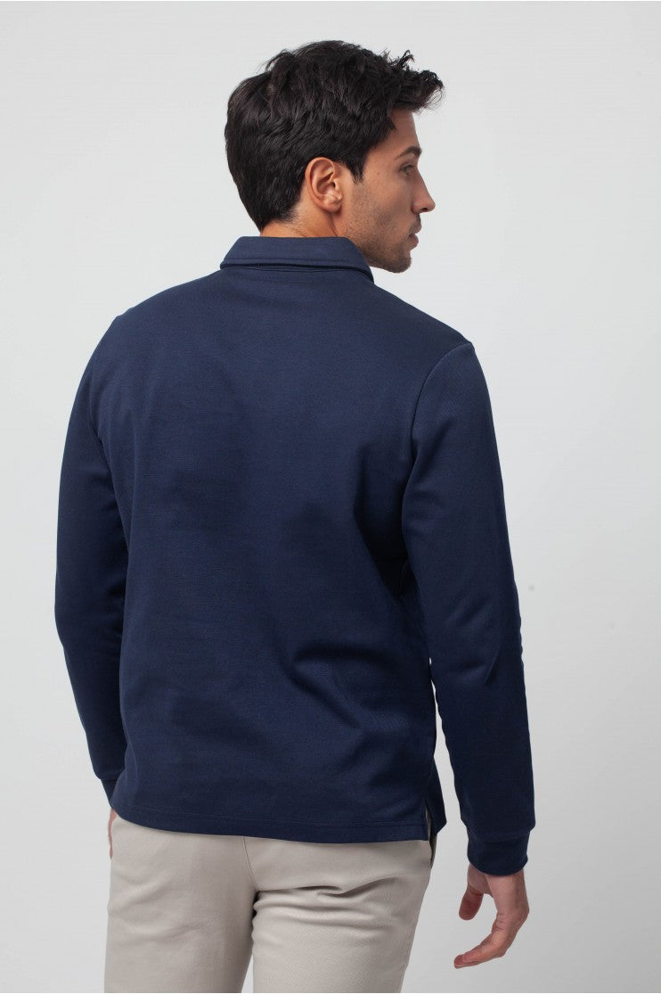 Polo m/l liso botón s/ Marx Outlet