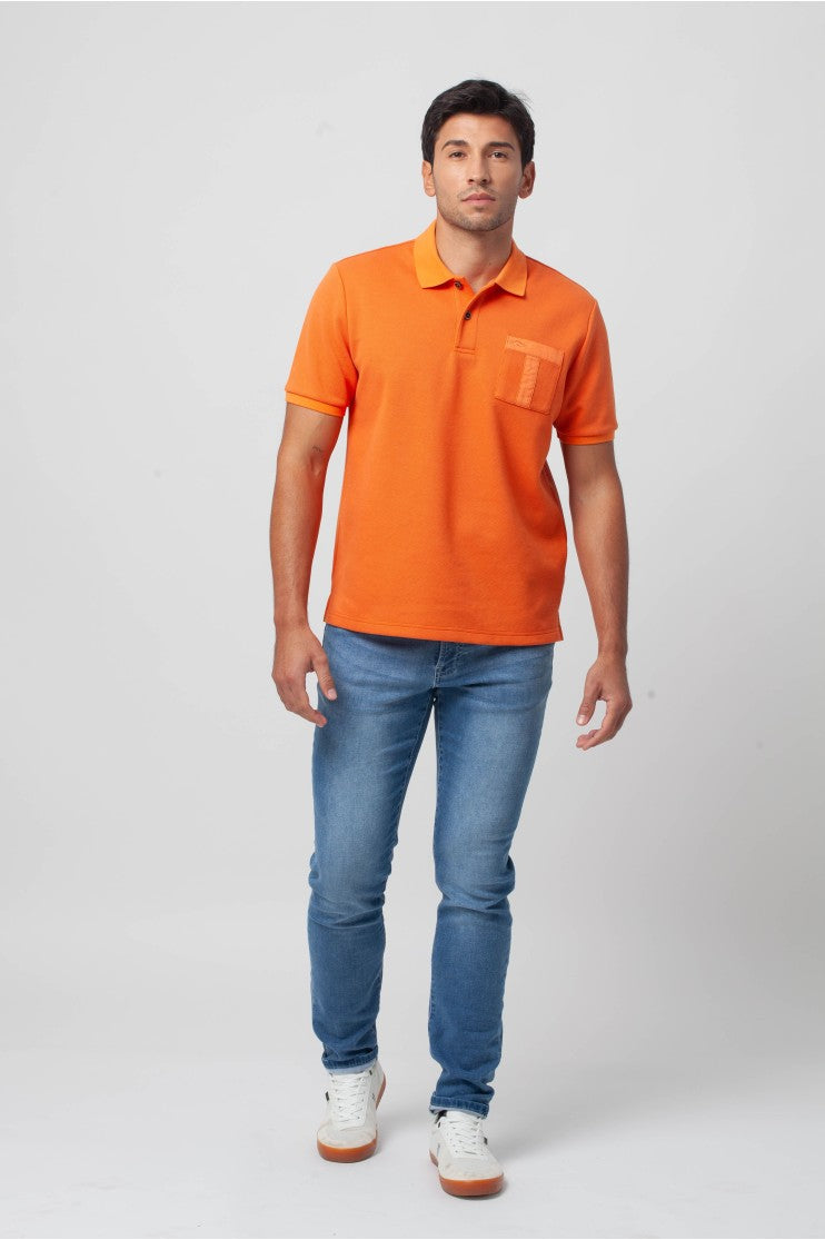 Polo m/c detalle bolsillo s/ Omar Outlet