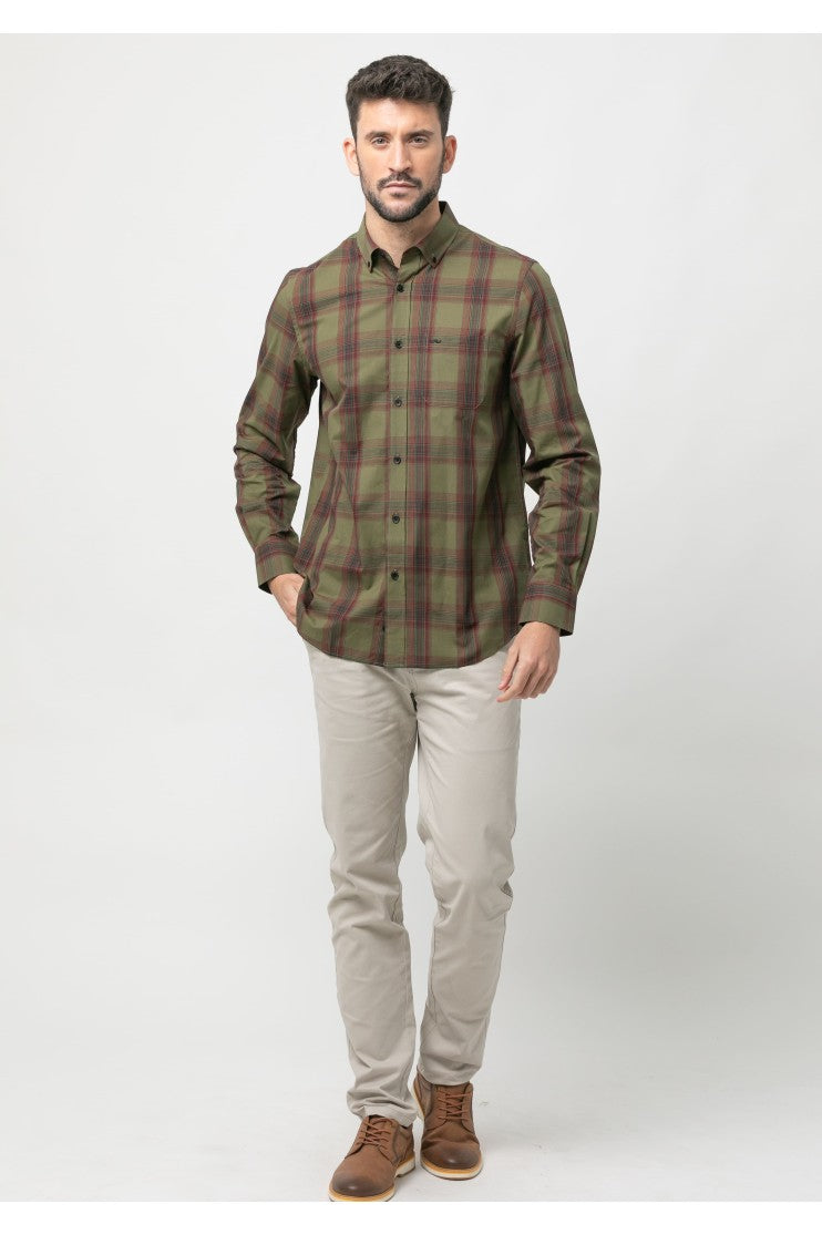 Camisa sport cuadro s/ Sol Outlet