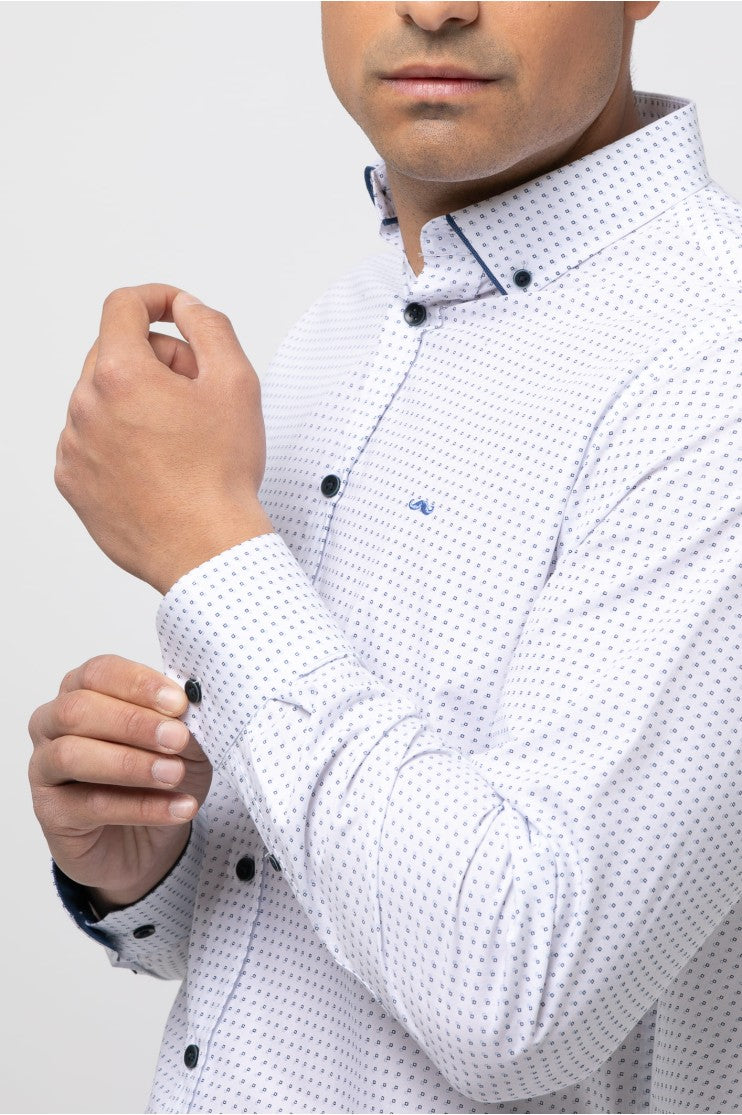 Camisa sport estampada s/ Comet