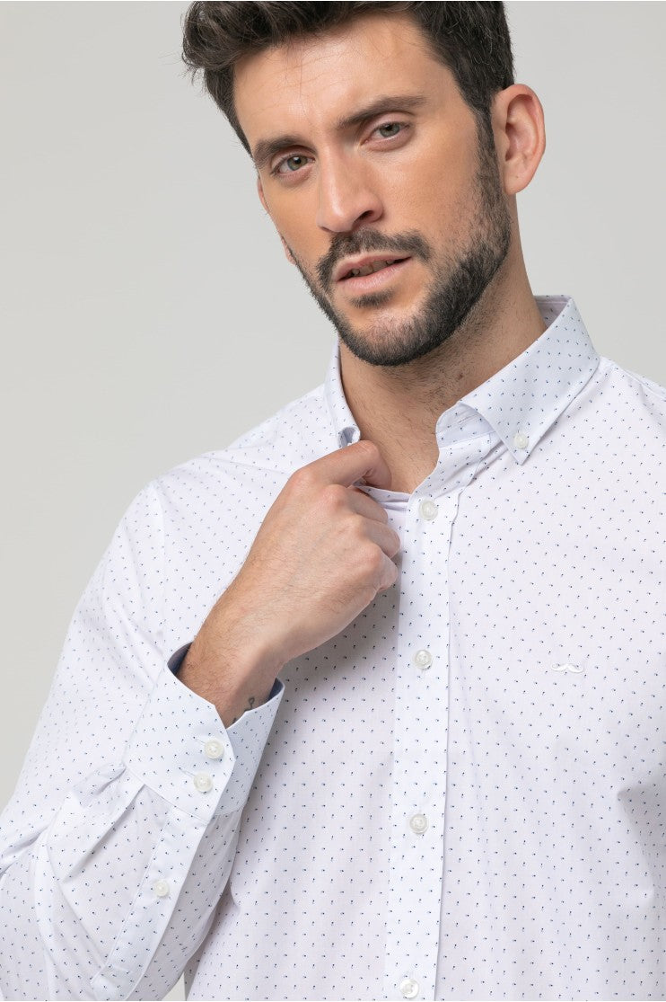 Camisa sport estampada s/ Atlas outlet
