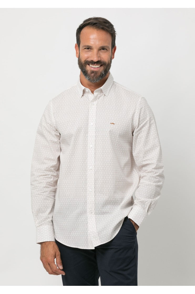 Camisa sport estampada s/ Dione Outlet