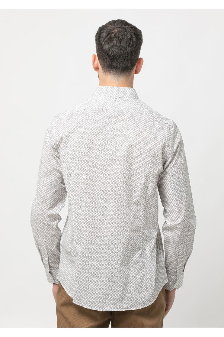 Camisa sport estampada s/ Escudo Outlet