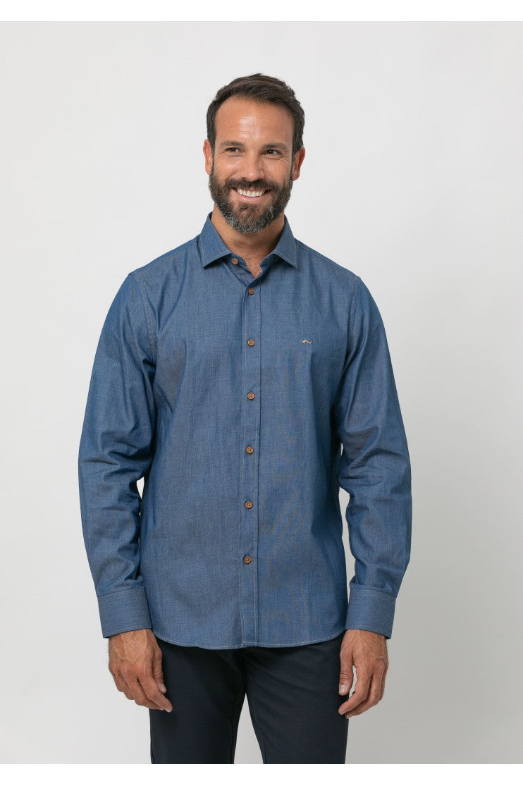 Camisa sport denim s/ Arpino Outlet