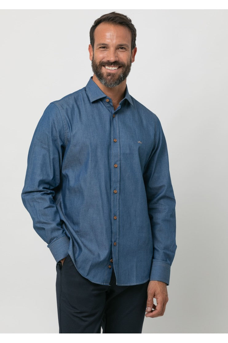 Camisa sport denim s/ Arpino Outlet