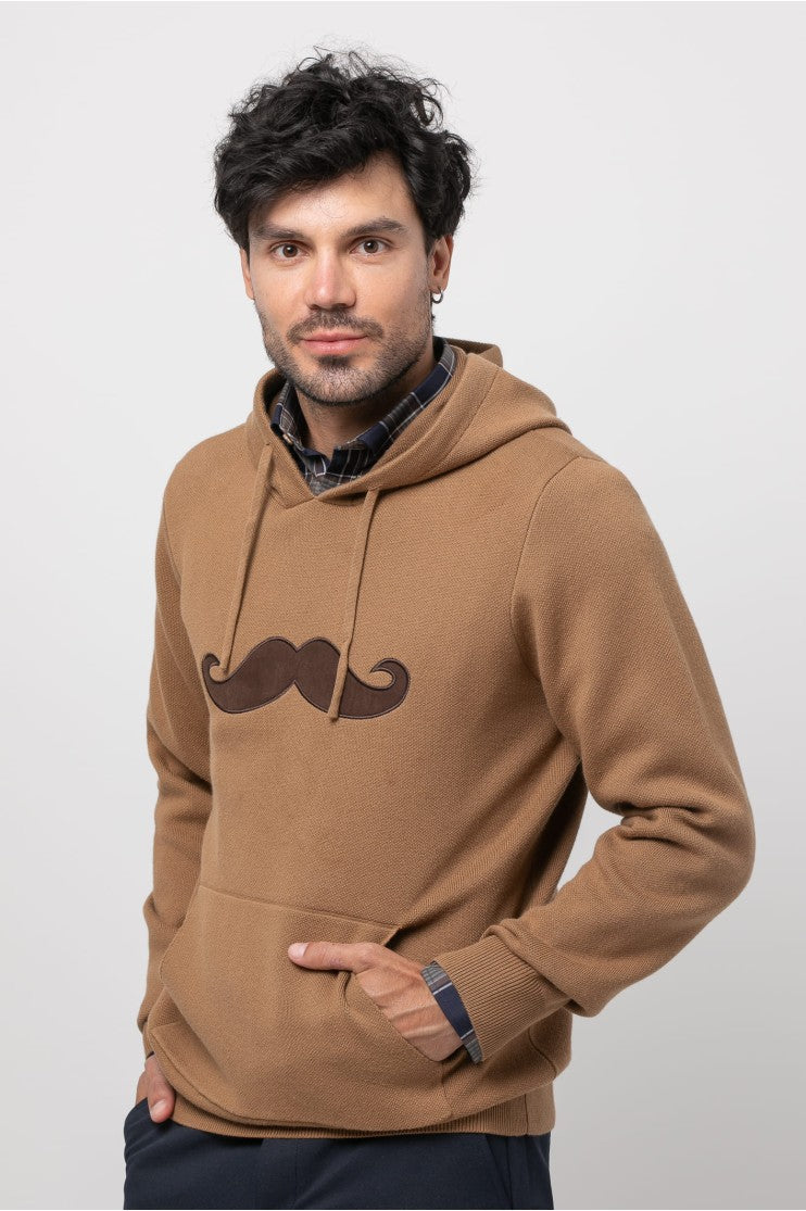 Sudadera bigote s/ Cincel