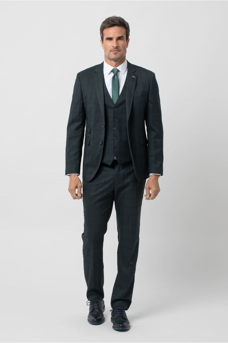 Pantalón vestir cuadro s/ Lari outlet