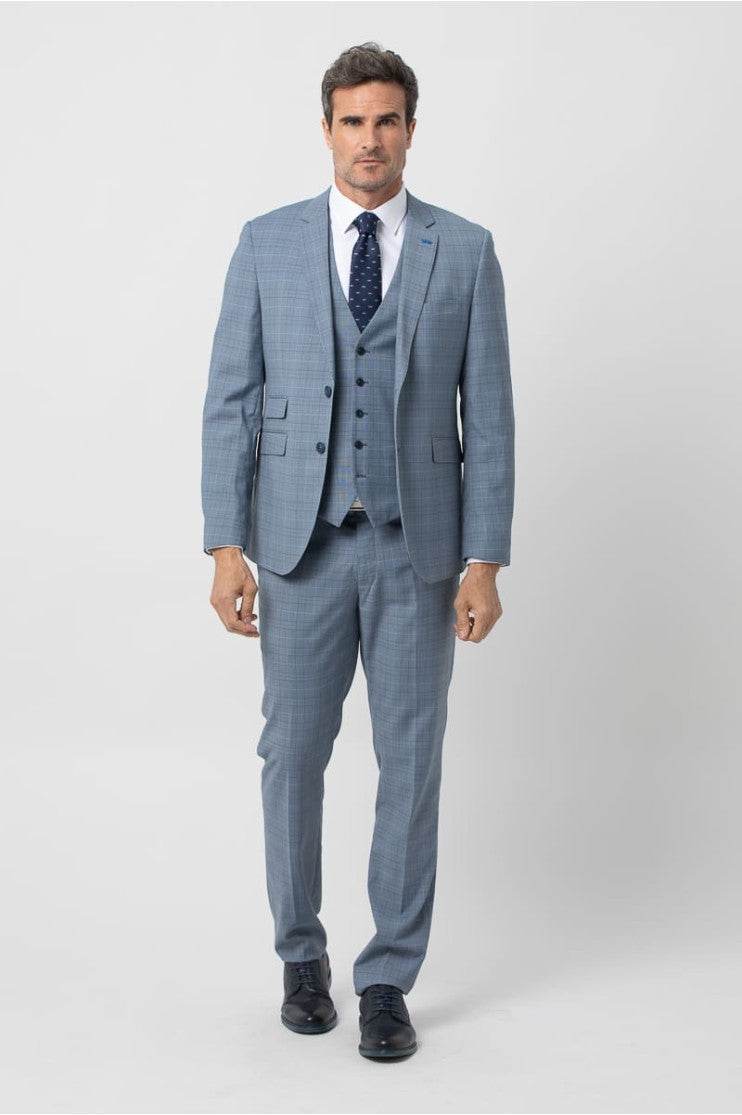 Pantalón vestir cuadro s/ Albania outlet