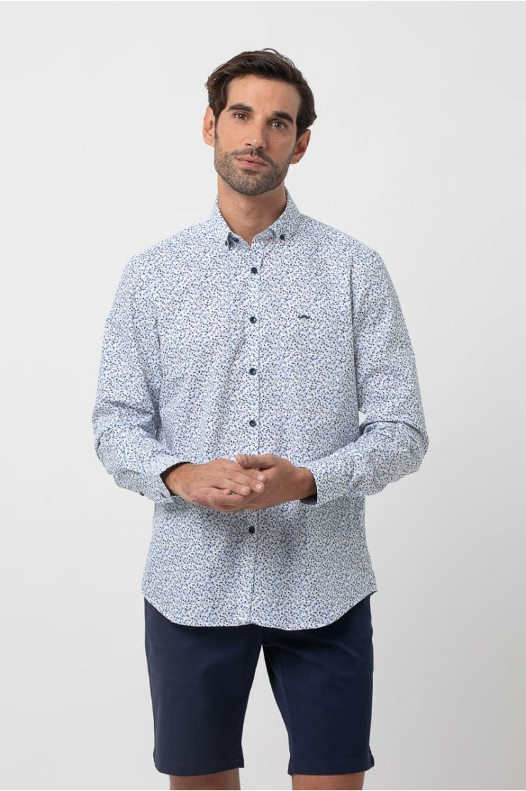 Camisa estampada s/ Jaquesa Outlet