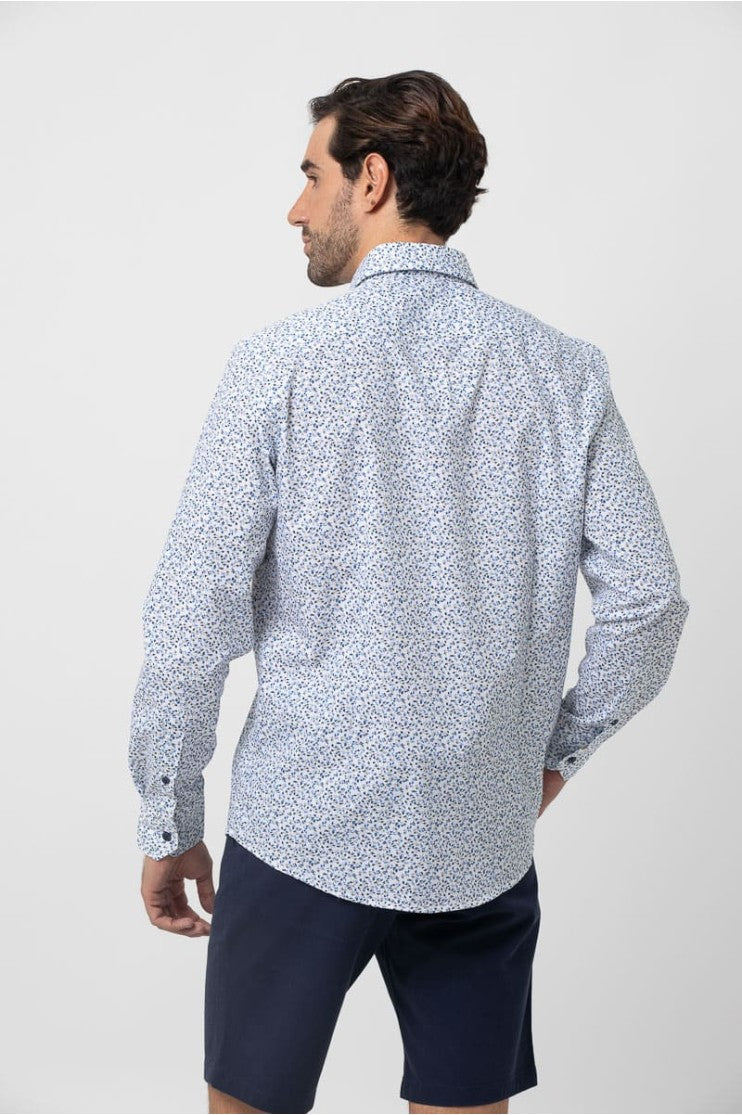 Camisa estampada s/ Jaquesa Outlet