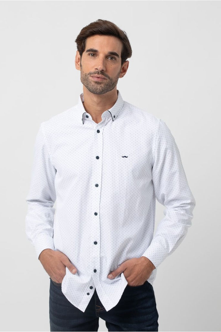 Camisa sport estampada s/ Noruega outlet