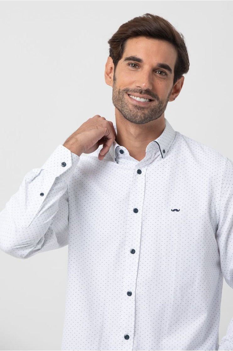 Camisa sport estampada s/ Noruega outlet
