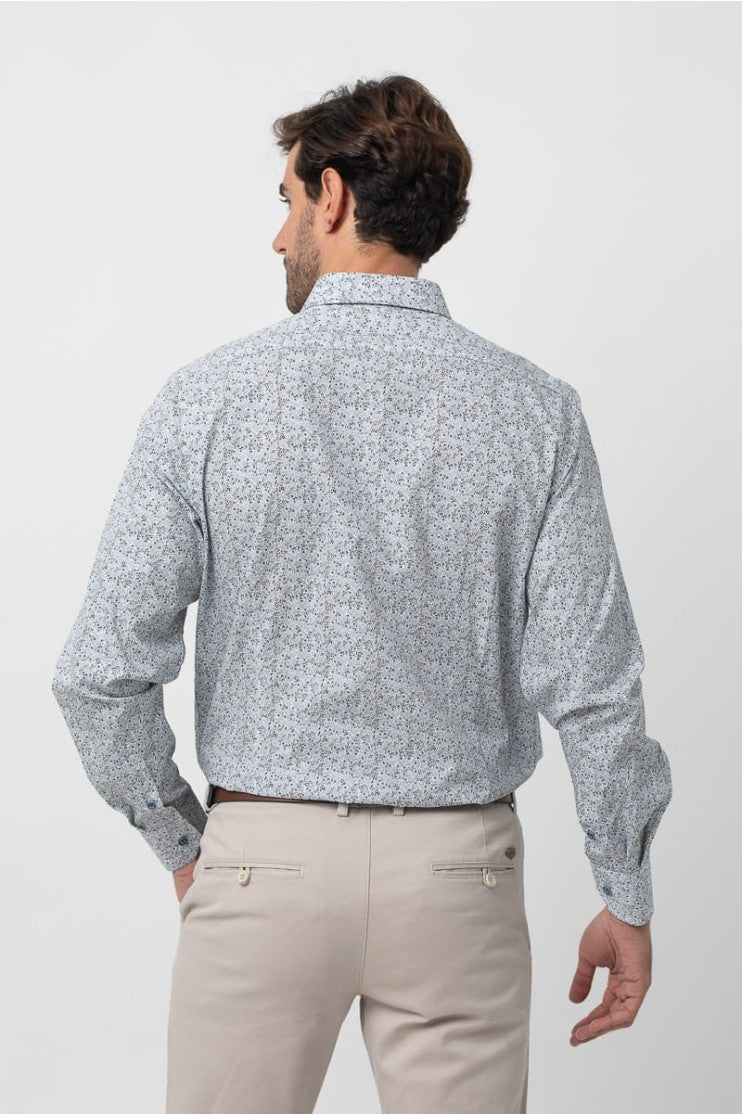 Camisa sport estampada s/ Real Outlet