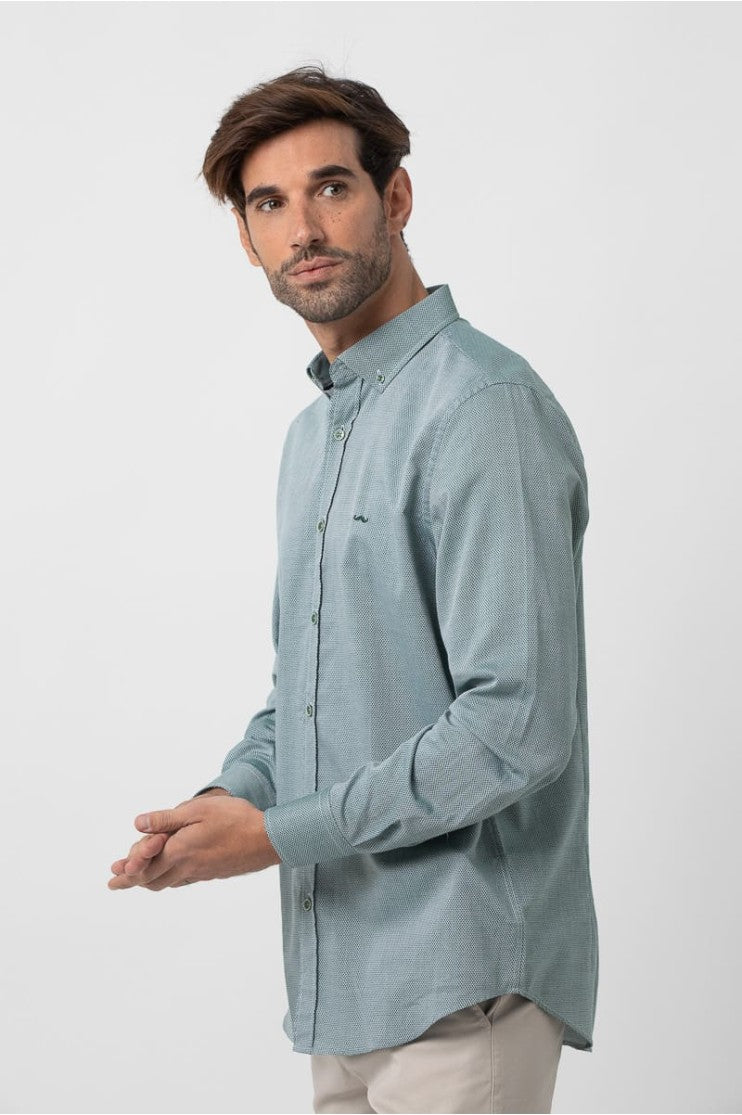 Camisa sport estampada s/ Lempira outlet