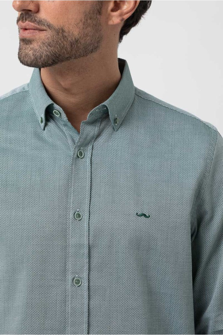 Camisa sport estampada s/ Lempira outlet