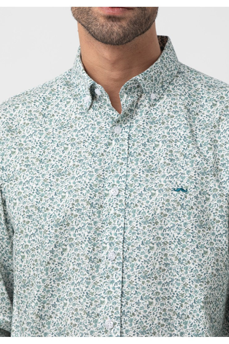 Camisa sport estampada s/ Asia Outlet