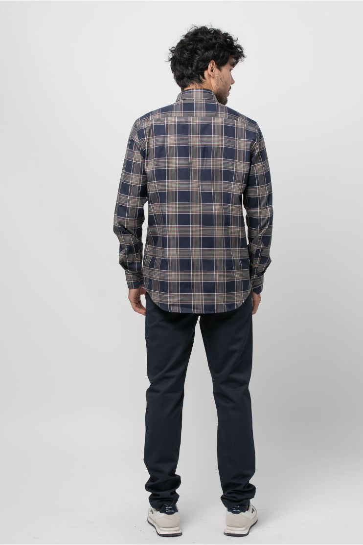 Camisa sport cuadro s/ metal