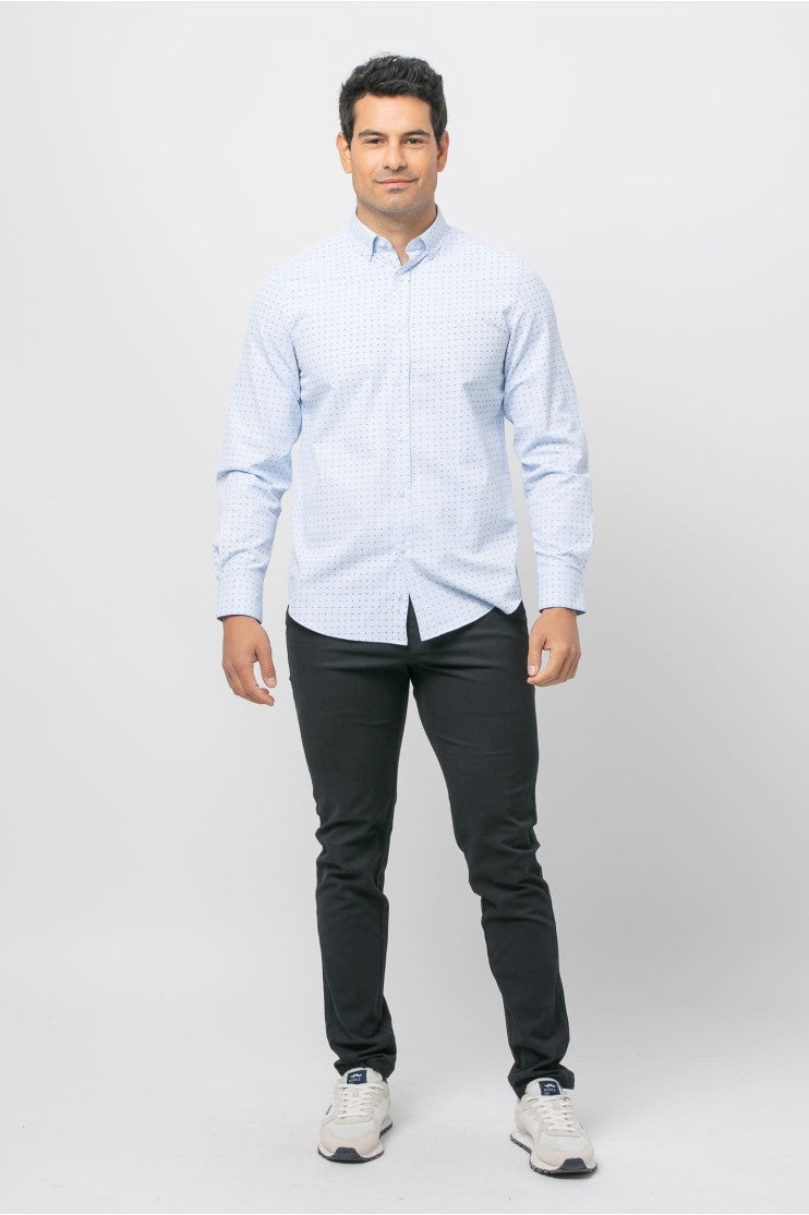 Camisa sport estampada s/ ficus outlet