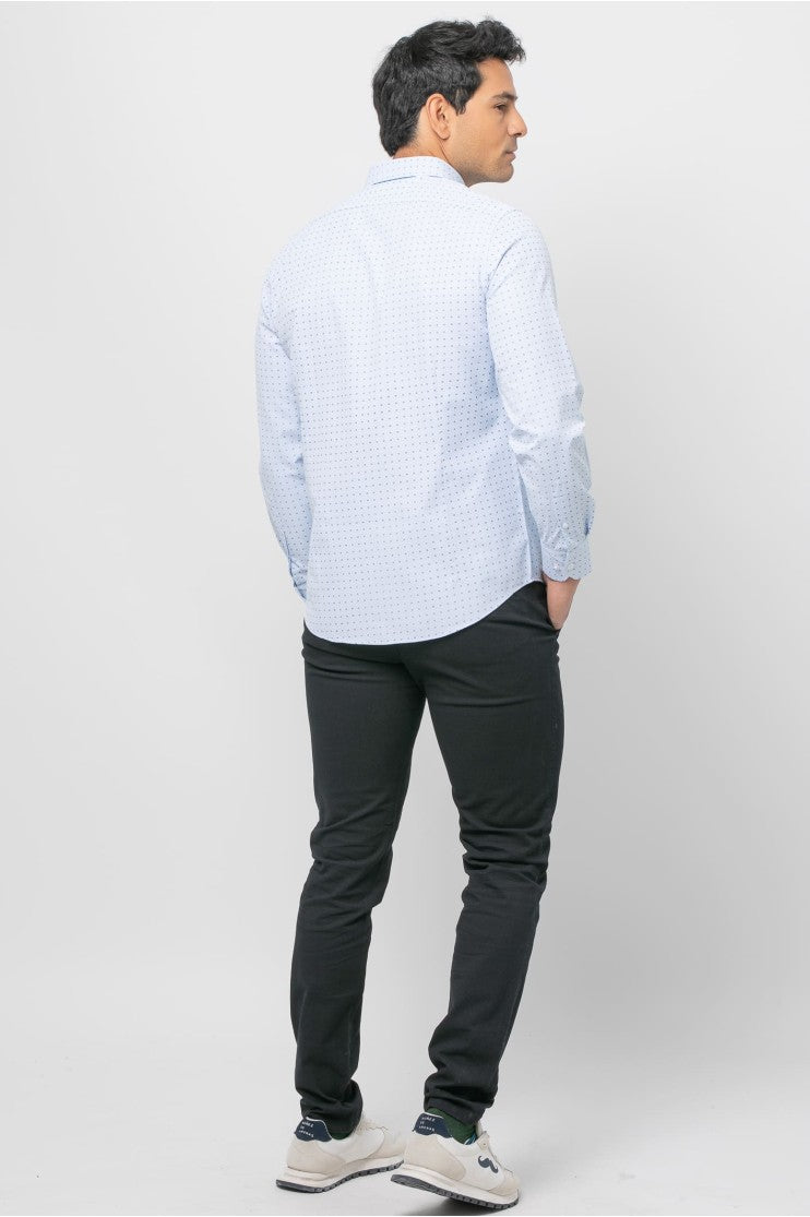 Camisa sport estampada s/ ficus outlet