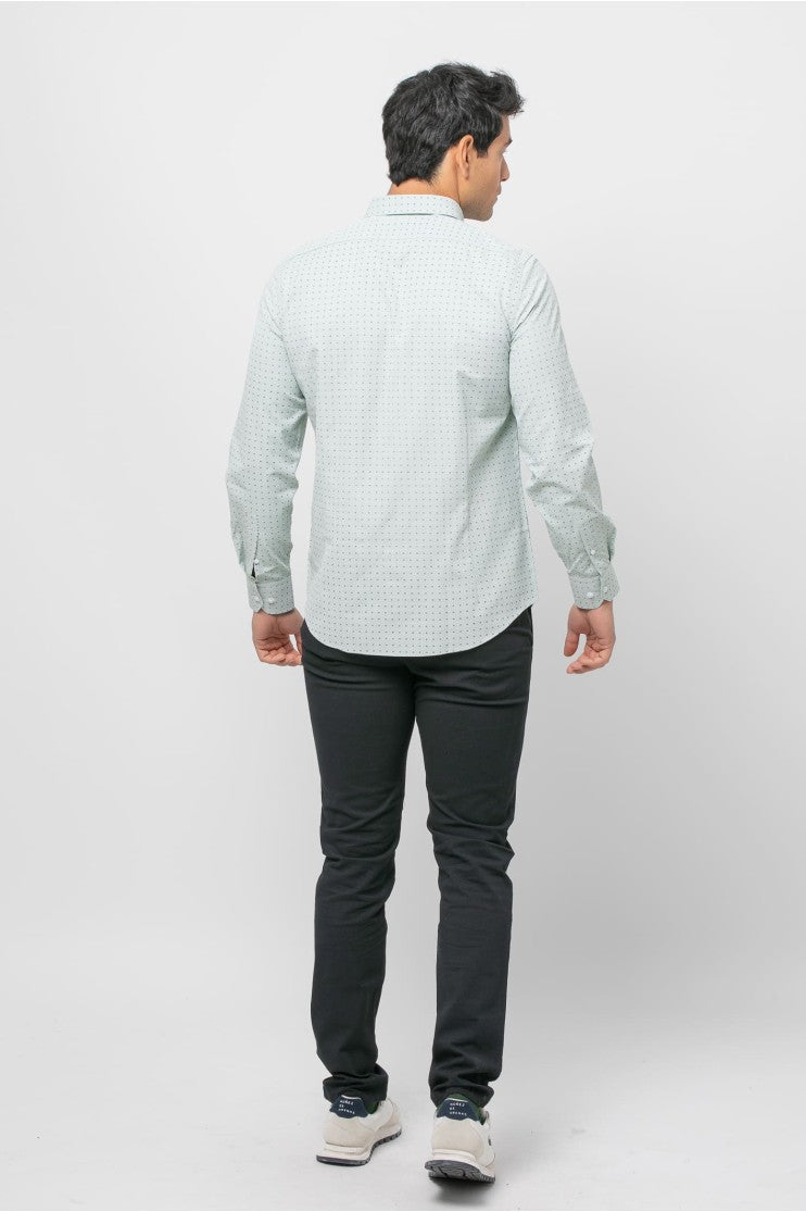 Camisa sport estampada s/ ficus outlet