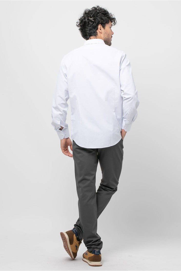 Camisa sport estampada s/ Castaño Outlet