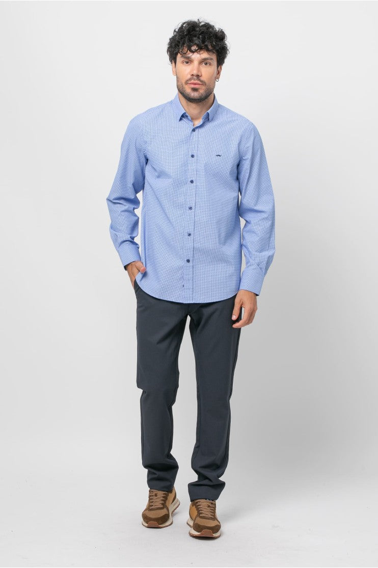 Camisa sport estampada s/ madroño Outlet