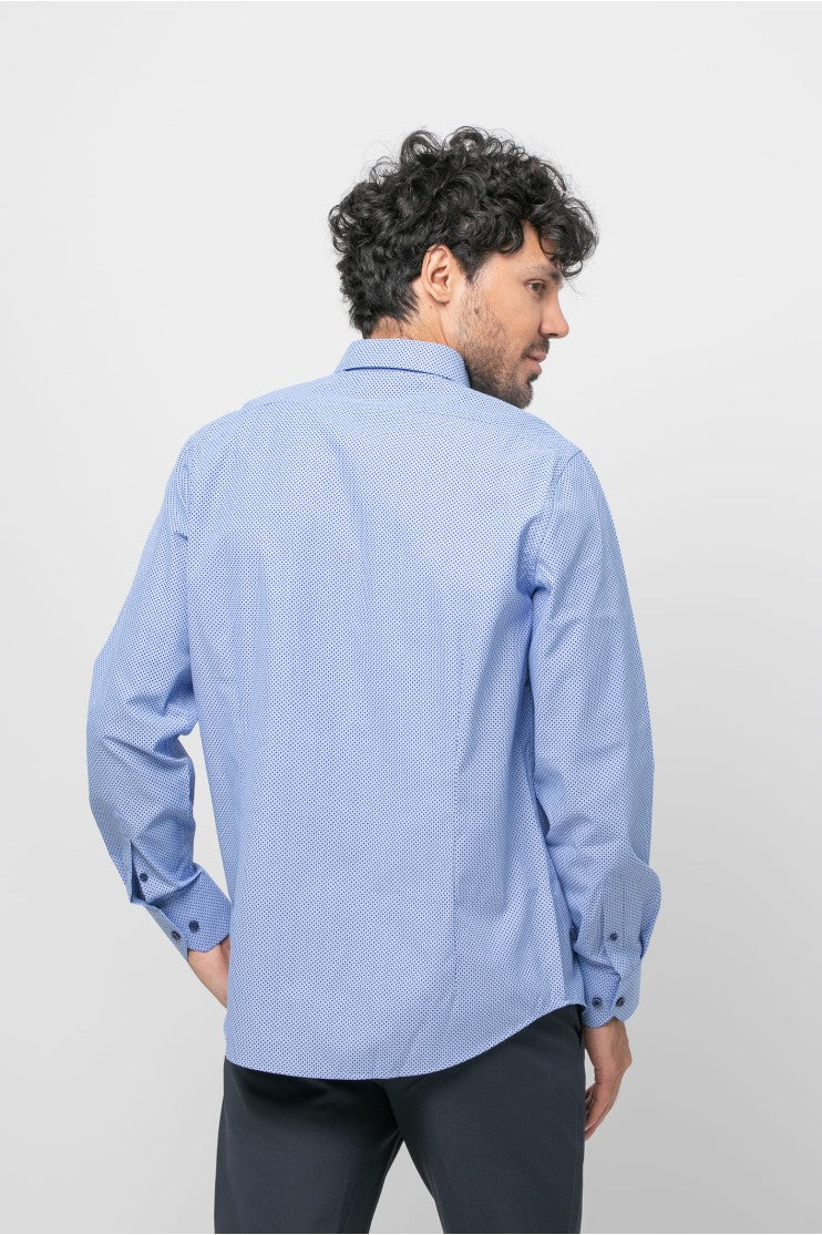 Camisa sport estampada s/ madroño Outlet
