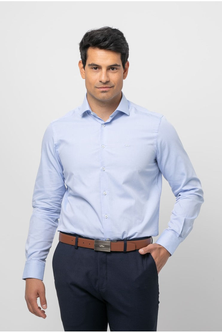 Camisa vestir pique s/ flauta