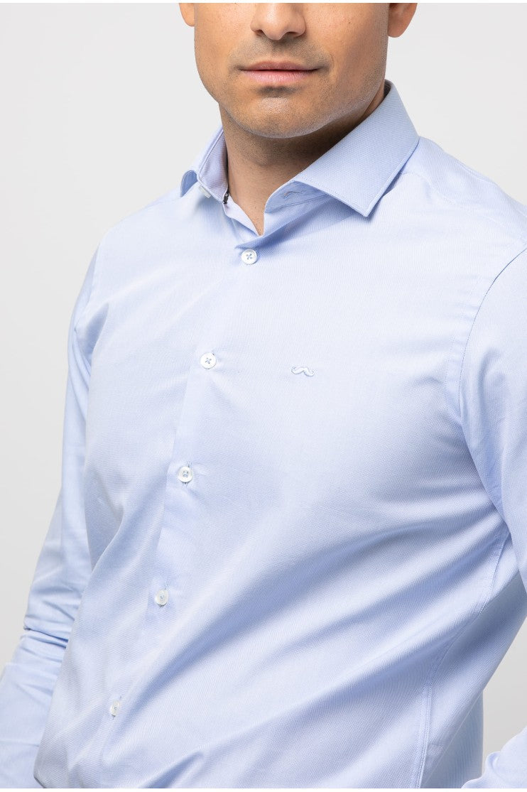Camisa vestir pique s/ flauta