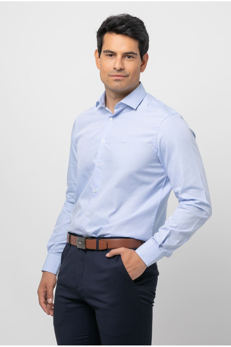 Camisa vestir pique s/ flauta